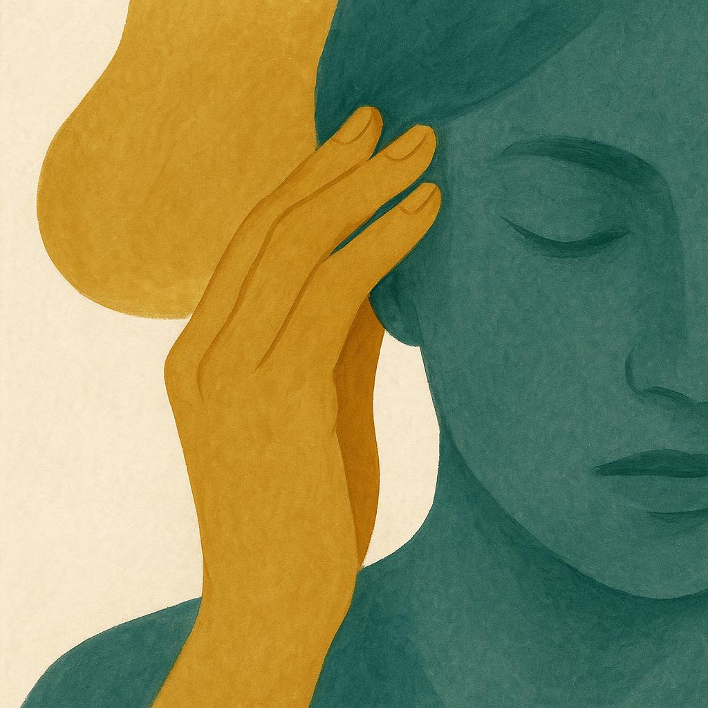 Ilustração editorial para o artigo: TDAH ou ansiedade? Como diferenciar (e por que tantas vezes são os dois)